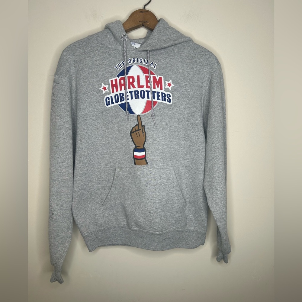 Champions Gray Harlem Globetrotters Hooded Sweatshirt Size S